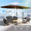 Parasol double 14,8 pi, grand parasol de terrasse avec lumière solaire à DEL pour le jardin-299810938