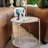 Iron Tray Top End Table