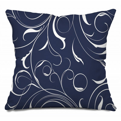 Coussin décoratif réversible en mélange de coton