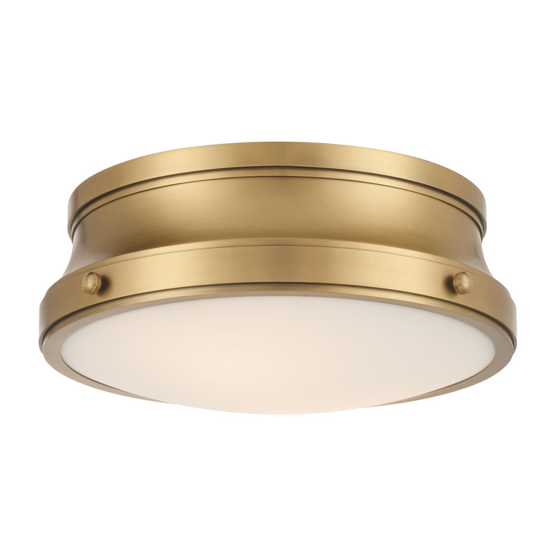 Plafonnier encastré 2 lumières Purelight 15 po, Laiton