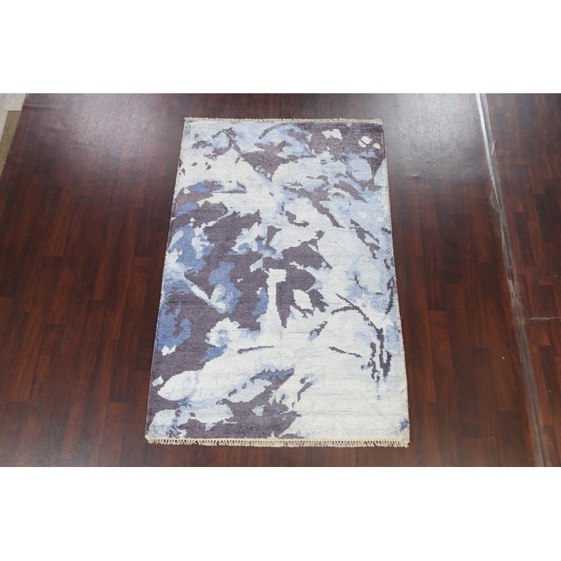 Contemporary Abstract Oriental Area Rug 5x8