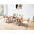 69''  Mid-Century Modern Farmhouse Solid Wood Dining Table For 6-8 People-1381281466