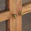 Buffet en bois d'acacia massif 23,6 po x 13,8 po x 27,6 po