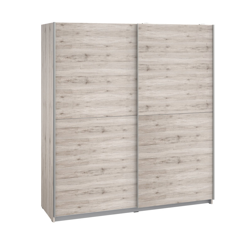 Anglers Park 2 Door Manufactured Wood Wardrobe, Basic