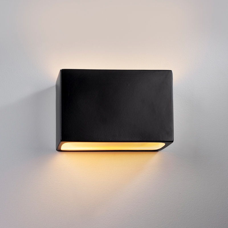 Ambiance Collection™ LED Outdoor Flush Mount, 6" H x 10" W x 4" D, Carbon Matte Black, No
