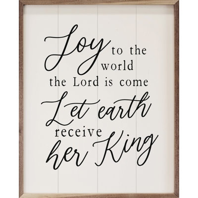 Joy To The World - blanc