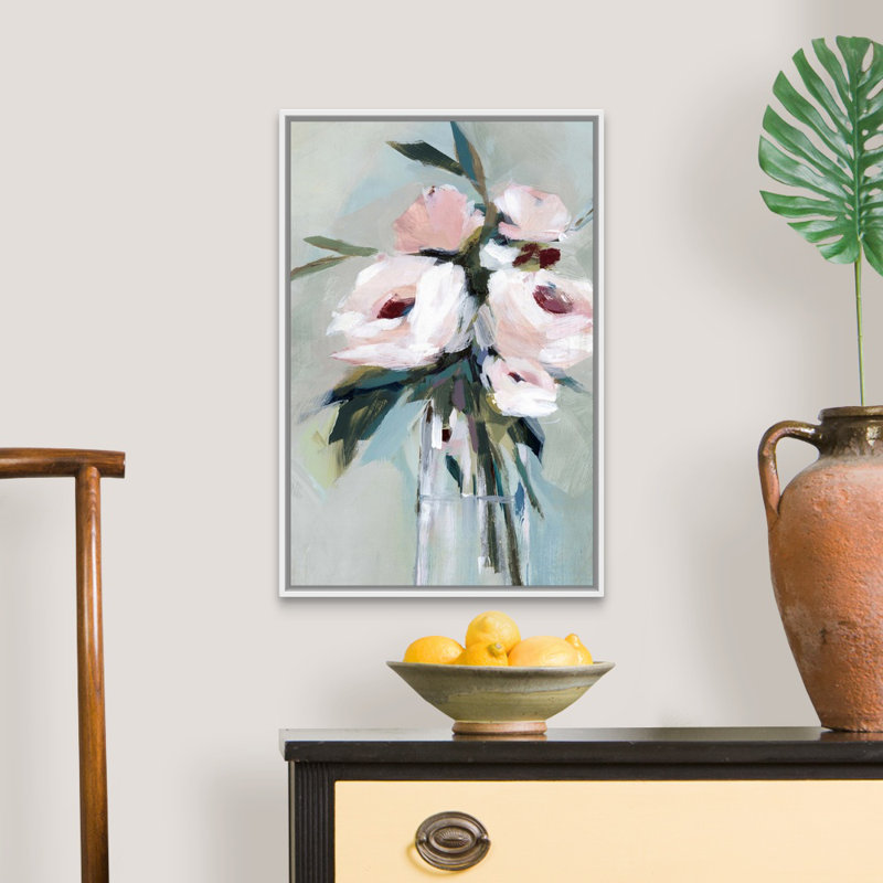 "Les pivoines dans un vase II" par Isabelle Z - reproduction d'art sur toile, H 26 po x l 18 po x P 1,75 po