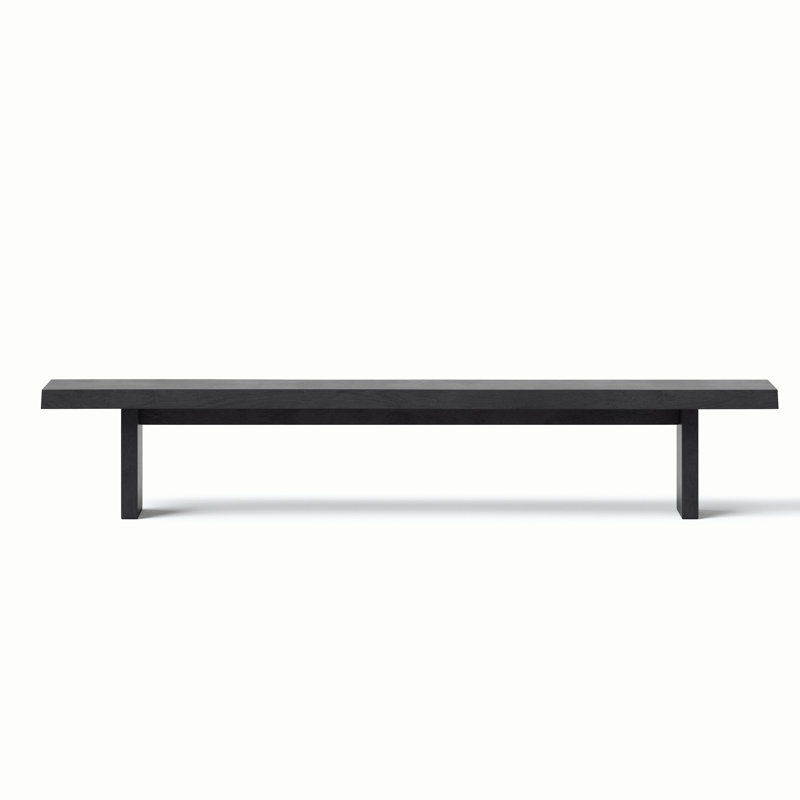 Brooks Bench, 18" H x 78" W x 15" D, Ebonized