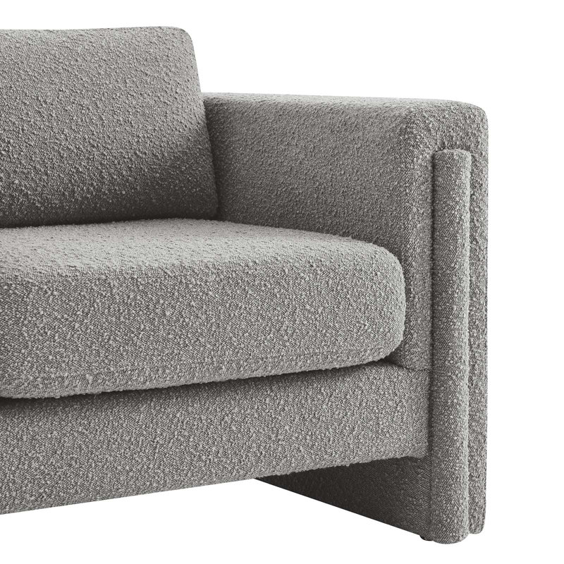 Modway Visible Armchair, Light Gray Boucle