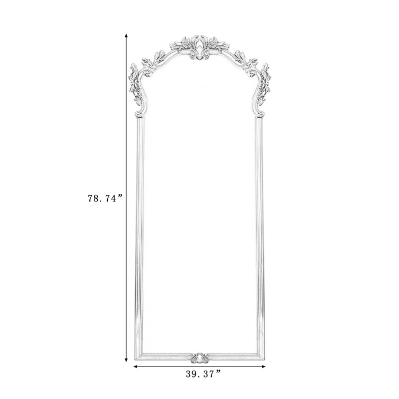 Miroirs pleine grandeur en bois manufacturé de forme libre, H 78,74 po x l 39,37 po