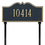 Hillsboro 1-Line Lawn Address Sign