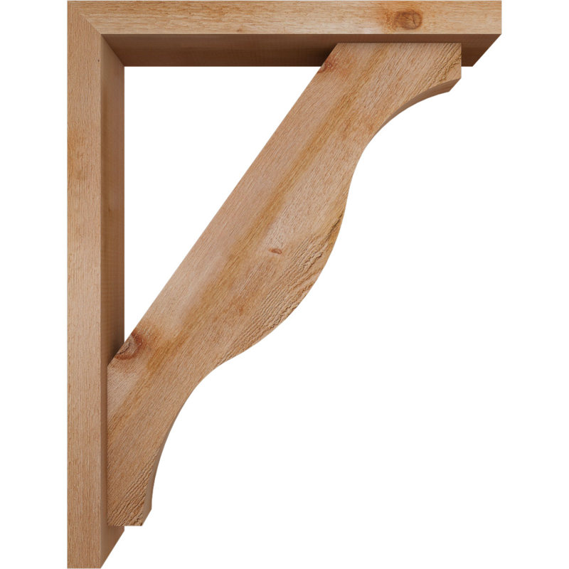Support Funston Block avec support décalé, 34 x 26, Cèdre rouge occidental de l 4 po (scié brut)