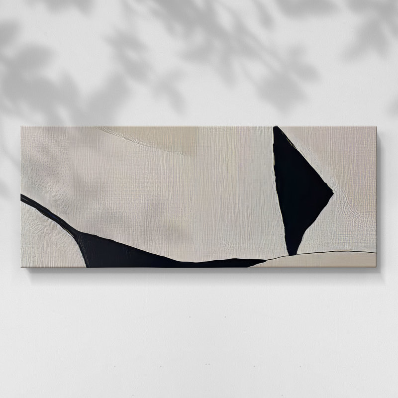 Série abstraite - DCXVII - Toile tendue avec châssis - Prêt à accrocher, H 12 po x l 30 po