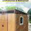Spacieuse remise en métal de 6 pi x 5 pi pour jardin avec fondation - Base de rangement solide 6-124311307-124311306