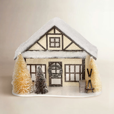 Winter Chalet Lighted Ski Chalet Decor