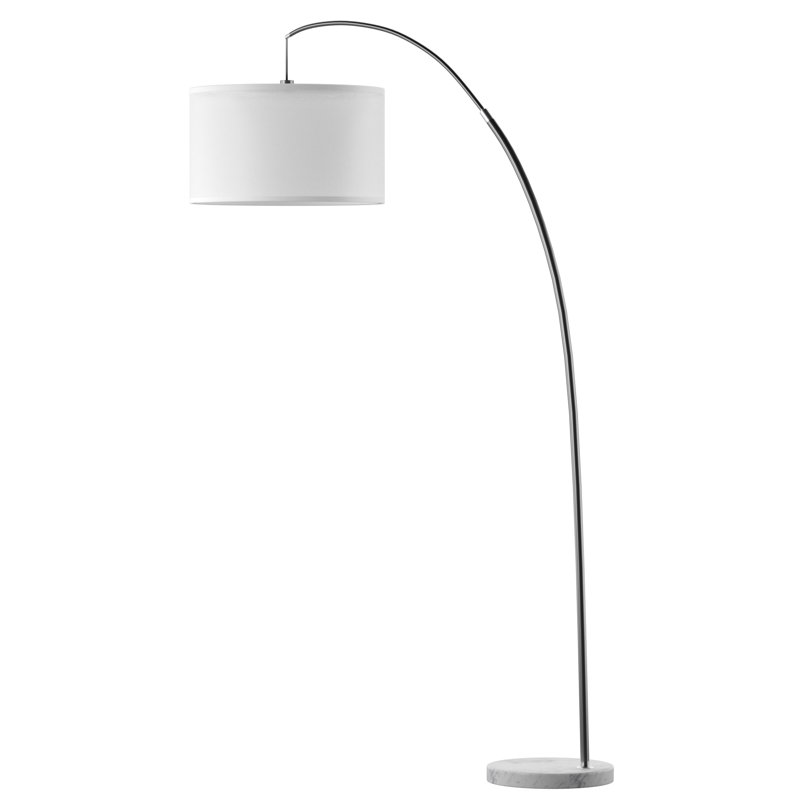 Lampe sur pied arquée 86 po Keiyona, Blanc