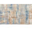 Tapis bleu / beige en laine et polyester tissé à la machine Southwestern-611547859