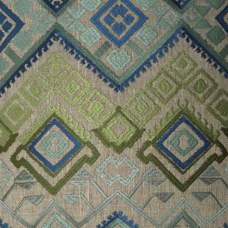 Coussin décoratif géométrique , 18 po x 18 po