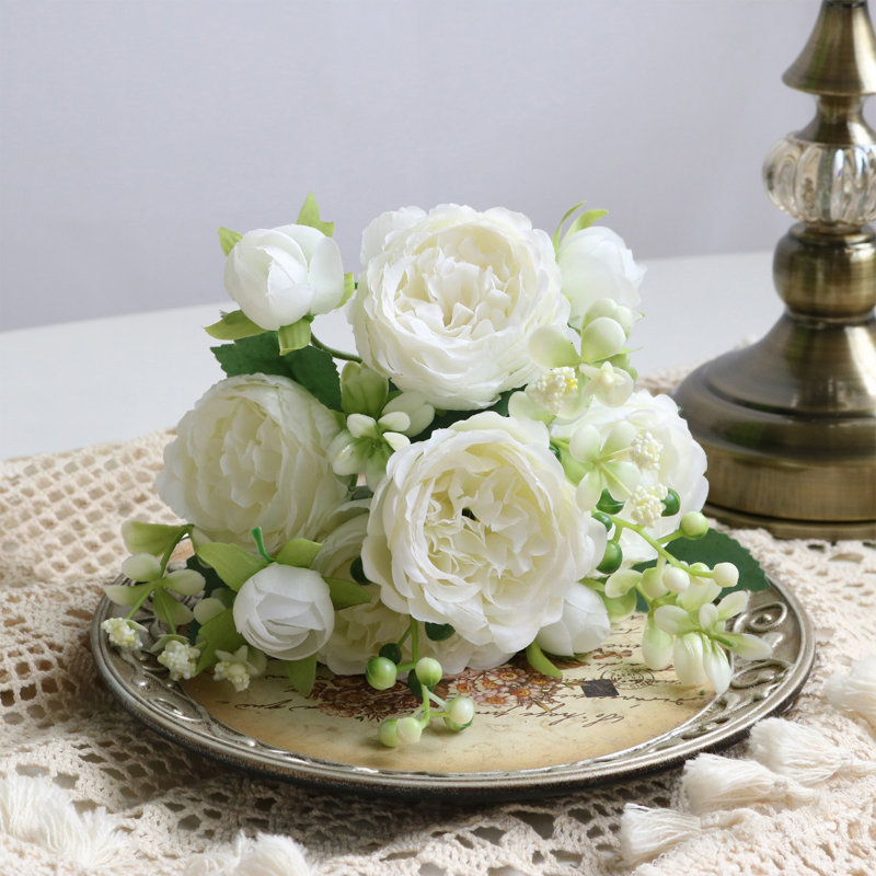 Kondieu Fleurs artificielles pour la décoration intérieure 1Pc Fleur artificielle Home Decor