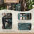 62'' Tall Wood Cold Frame Mini Greenhouse With Wheels And Adjustable Shelves