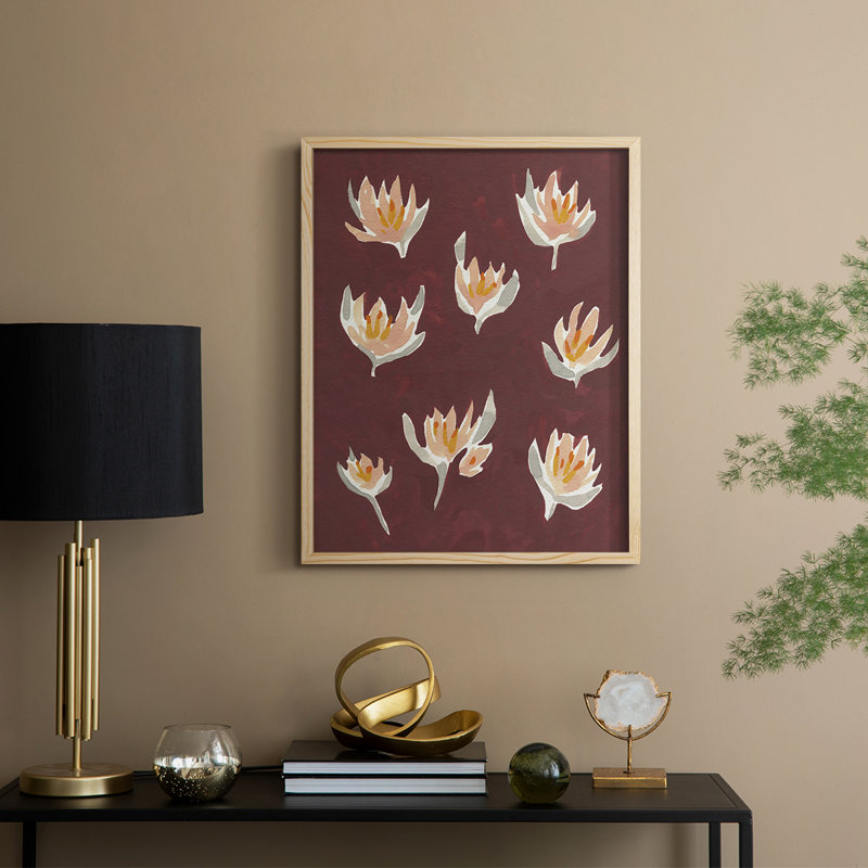 «Pink Potpourri II», reproduction encadrée - bois massif