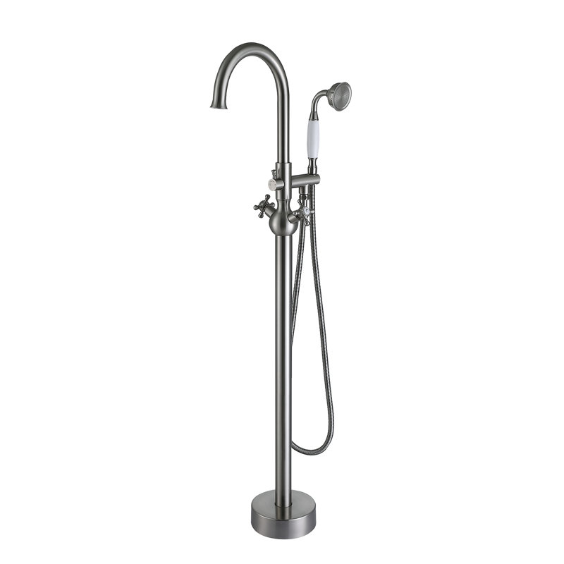 Floor Tub Spout, Brushed Nickel