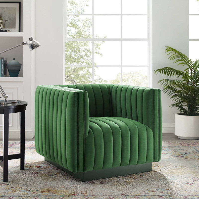 Fauteuil Modway Conjure, Émeraude