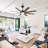Farmhouse 60" 8-Blade Large 3CCT LED Windmill Ceiling Fan with Light and Remote Control