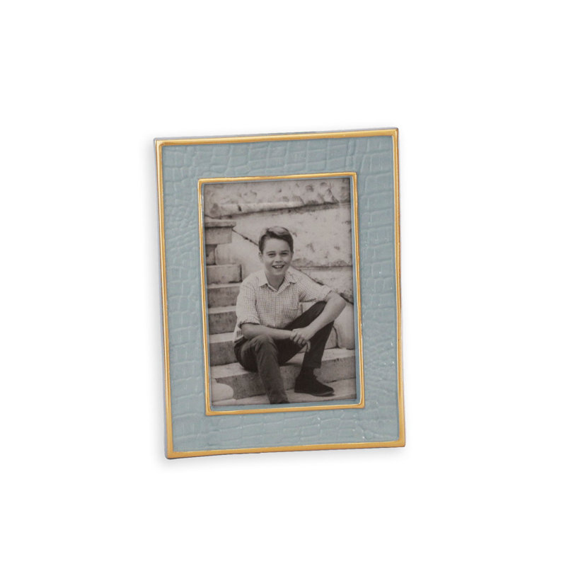 Encanto Croc Metal Picture Frame, Slate, 4" W x 6" H