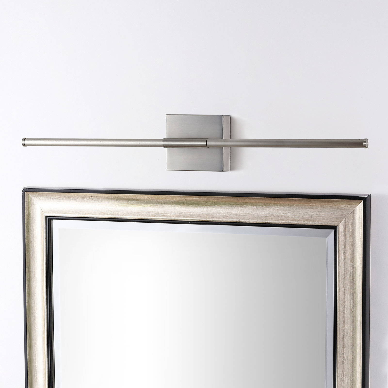 Gallatin Single Light Dimmable LED Armed Sconce, Nickel