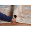 Tapis bleu délavé traditionnel 8 x 11