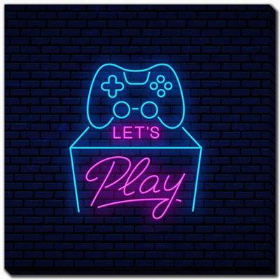 Art mural sur toile Neon Gaming 3