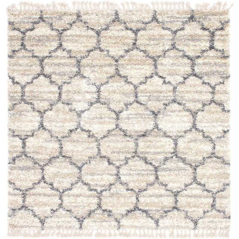 Mitzy Geometric Indoor Rug, Square 8'