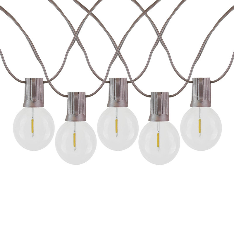 Guirlande de 25 ampoules DEL Doyne pour l'extérieur (25 de bout en bout), Brun