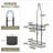 Shower Caddy Hanging Over Shower Head, Adjustable, Black