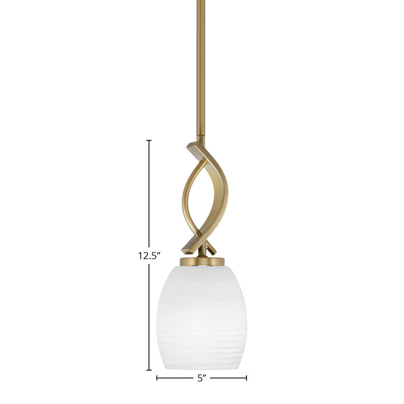 Luminaire suspendu simple à 1 lumière Unia
