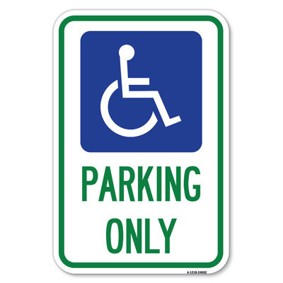 Stationnement seulement (symbole accessible) / 24662