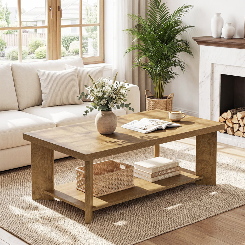 Table basse 47,24 "avec rangement ouvert