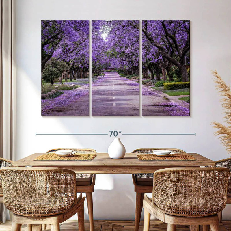Sirci, rue Jacaranda en fleurs, H 42 po x l 65 po