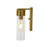 1 - Light Simple Glass Cylinder Bathroom Sconce