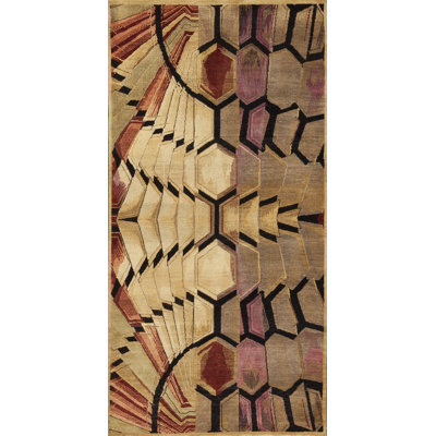 Whimsical R Handmade Wool Abstract Area Rug