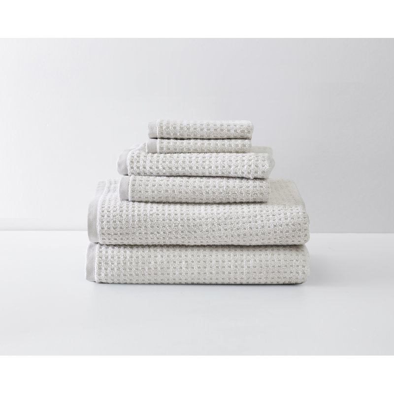 Ensemble de serviettes 100% coton Tommy Bahama, Brun pastel, Ensemble de 6 serviettes de bain