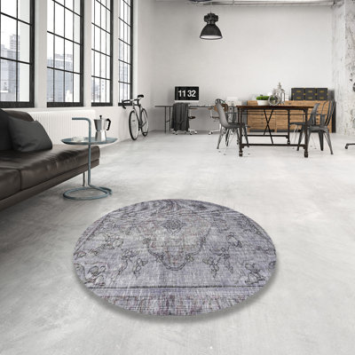 Tapis gris/beige traditionnel Ohio