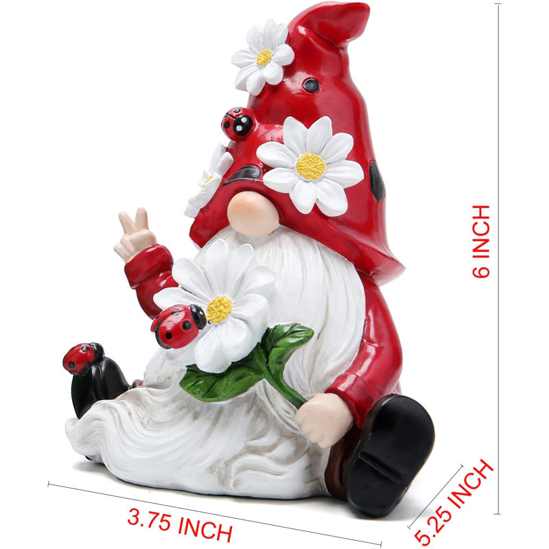 Ladybug Spring Gnome Decorations