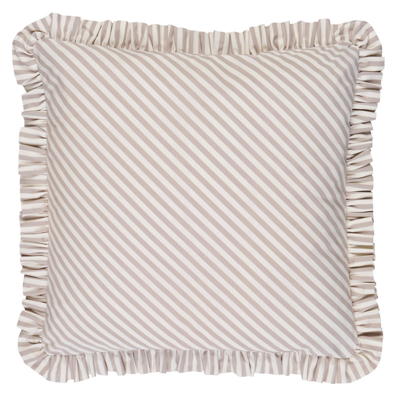 Coussin Brigitte, 18 po x 18 po, Tanné