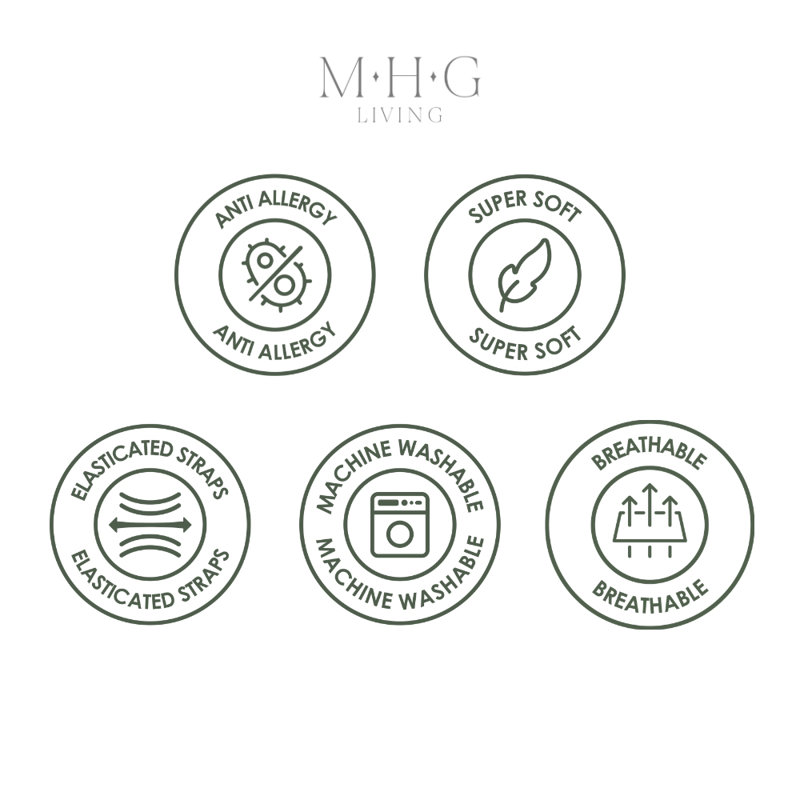 MHG Living Cool Touch 5cm Thick Mattress Topper, Small Single (2'6)