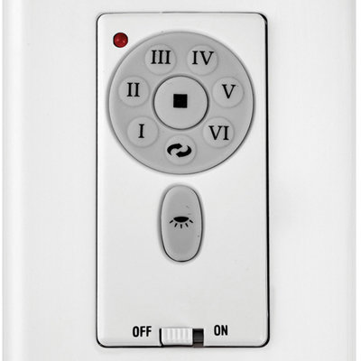 6 Speed DC Button Fan Wall Control in White