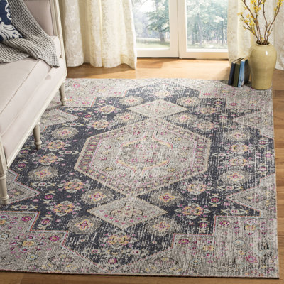 Hogue Hooked Black/Taupe Indoor/Outdoor Rug