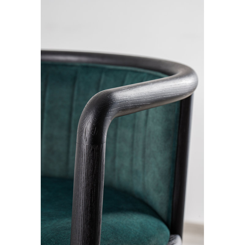 Alton Dining Chair, Matte Black, Teal