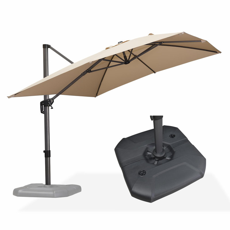 274cm X 335cm Rectangular Cantilever Parasol, Beige